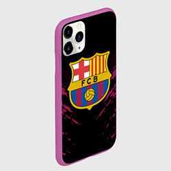 Чехол iPhone 11 Pro матовый Barcelona FC: Sport Fashion, цвет: 3D-фиолетовый — фото 2