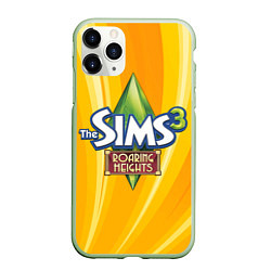Чехол iPhone 11 Pro матовый The Sims: Roaring Heights, цвет: 3D-салатовый