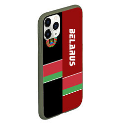 Чехол iPhone 11 Pro матовый Belarus Style, цвет: 3D-темно-зеленый — фото 2