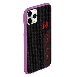 Чехол iPhone 11 Pro матовый Honda: Sport Line, цвет: 3D-фиолетовый — фото 2