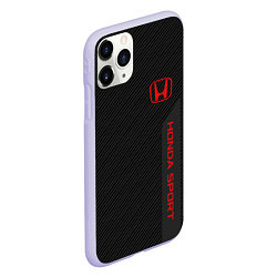 Чехол iPhone 11 Pro матовый Honda: Sport Line, цвет: 3D-светло-сиреневый — фото 2
