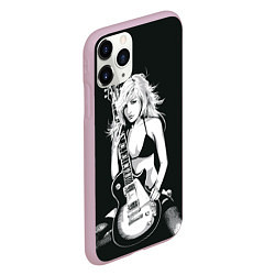 Чехол iPhone 11 Pro матовый Рокерская душа, цвет: 3D-розовый — фото 2