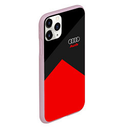 Чехол iPhone 11 Pro матовый Audi: Red Sport, цвет: 3D-розовый — фото 2