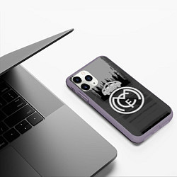 Чехол iPhone 11 Pro матовый FC Real Madrid: Grey Abstract, цвет: 3D-серый — фото 2