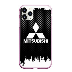 Чехол iPhone 11 Pro матовый Mitsubishi: Black Side, цвет: 3D-розовый