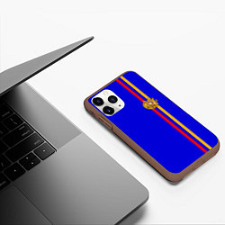 Чехол iPhone 11 Pro матовый Армения, цвет: 3D-коричневый — фото 2