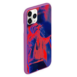 Чехол iPhone 11 Pro матовый T-Fest: Neon Style, цвет: 3D-фиолетовый — фото 2
