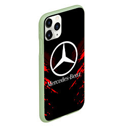 Чехол iPhone 11 Pro матовый Mercedes-Benz: Red Anger, цвет: 3D-салатовый — фото 2