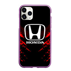 Чехол iPhone 11 Pro матовый Honda: Red Anger, цвет: 3D-фиолетовый