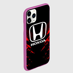 Чехол iPhone 11 Pro матовый Honda: Red Anger, цвет: 3D-фиолетовый — фото 2