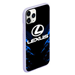 Чехол iPhone 11 Pro матовый Lexus: Blue Anger, цвет: 3D-светло-сиреневый — фото 2