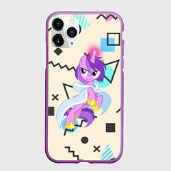 Чехол iPhone 11 Pro матовый My Little Pony, цвет: 3D-фиолетовый