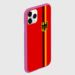 Чехол iPhone 11 Pro матовый Германия, цвет: 3D-фиолетовый — фото 2