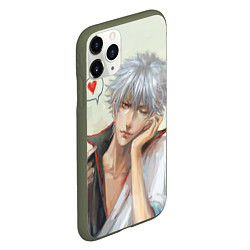 Чехол iPhone 11 Pro матовый Sakata Gintoki, цвет: 3D-темно-зеленый — фото 2