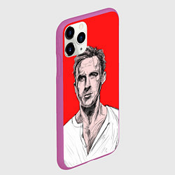 Чехол iPhone 11 Pro матовый Райан Гослинг, цвет: 3D-фиолетовый — фото 2