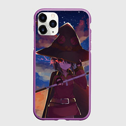 Чехол iPhone 11 Pro матовый KonoSuba, цвет: 3D-фиолетовый