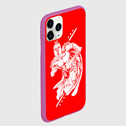 Чехол iPhone 11 Pro матовый Спартанский гладиатор, цвет: 3D-фиолетовый — фото 2