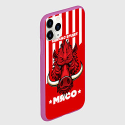 Чехол iPhone 11 Pro матовый Сейчас будет мясо, цвет: 3D-фиолетовый — фото 2