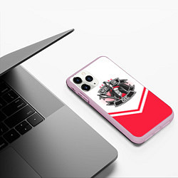Чехол iPhone 11 Pro матовый Победи или умри, цвет: 3D-розовый — фото 2