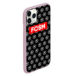 Чехол iPhone 11 Pro матовый FCSM Supreme, цвет: 3D-розовый — фото 2