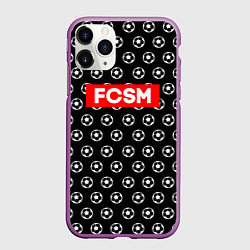 Чехол iPhone 11 Pro матовый FCSM Supreme, цвет: 3D-фиолетовый