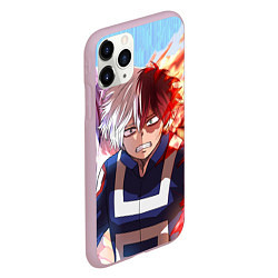 Чехол iPhone 11 Pro матовый My Hero Academia напрягся, цвет: 3D-розовый — фото 2