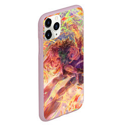 Чехол iPhone 11 Pro матовый Boku no Hero Academia, цвет: 3D-розовый — фото 2