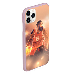 Чехол iPhone 11 Pro матовый NBA Rockets 13, цвет: 3D-розовый — фото 2