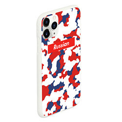 Чехол iPhone 11 Pro матовый Supreme Russian, цвет: 3D-белый — фото 2