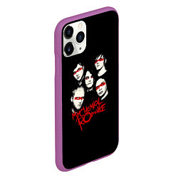 Чехол iPhone 11 Pro матовый My Chemical Romance Boys, цвет: 3D-фиолетовый — фото 2