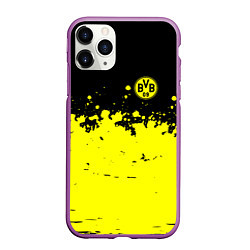 Чехол iPhone 11 Pro матовый FC Borussia Sport, цвет: 3D-фиолетовый