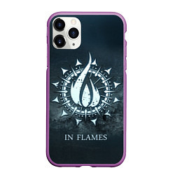 Чехол iPhone 11 Pro матовый In Flames: Cold Fire, цвет: 3D-фиолетовый