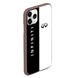 Чехол iPhone 11 Pro матовый Infiniti: Black & White, цвет: 3D-коричневый — фото 2