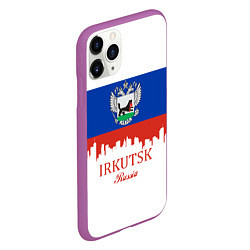 Чехол iPhone 11 Pro матовый Irkutsk: Russia, цвет: 3D-фиолетовый — фото 2