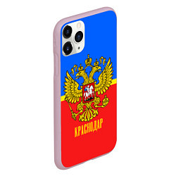 Чехол iPhone 11 Pro матовый Краснодар: Россия, цвет: 3D-розовый — фото 2