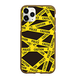 Чехол iPhone 11 Pro матовый Police Caution