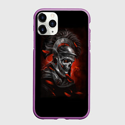 Чехол iPhone 11 Pro матовый Мертвый легионер, цвет: 3D-фиолетовый