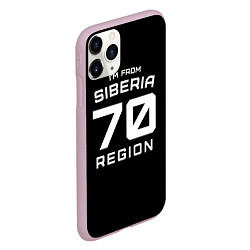 Чехол iPhone 11 Pro матовый Im from Siberia: 70 Region, цвет: 3D-розовый — фото 2