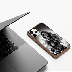 Чехол iPhone 11 Pro матовый Trap Girl, цвет: 3D-коричневый — фото 2