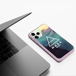 Чехол iPhone 11 Pro матовый 30 STM: Dark Heaven, цвет: 3D-розовый — фото 2