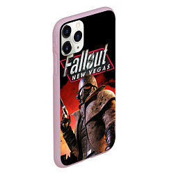 Чехол iPhone 11 Pro матовый Fallout: New Vegas, цвет: 3D-розовый — фото 2