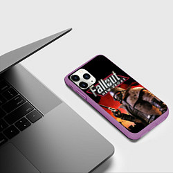 Чехол iPhone 11 Pro матовый Fallout: New Vegas, цвет: 3D-фиолетовый — фото 2