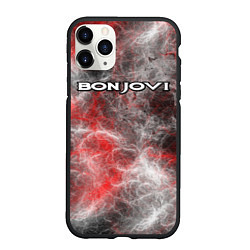 Чехол iPhone 11 Pro матовый Bon Jovi, цвет: 3D-черный