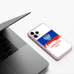 Чехол iPhone 11 Pro матовый Samara: Russia, цвет: 3D-розовый — фото 2