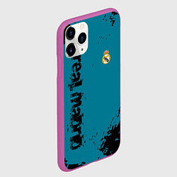Чехол iPhone 11 Pro матовый Real madrid - grange style, цвет: 3D-фиолетовый — фото 2