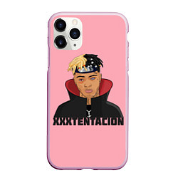 Чехол iPhone 11 Pro матовый XXXtentacion, цвет: 3D-розовый