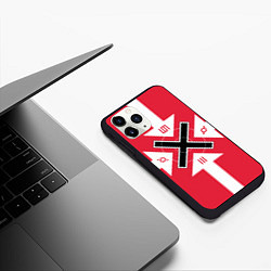 Чехол iPhone 11 Pro матовый 30 STM Symbols, цвет: 3D-черный — фото 2