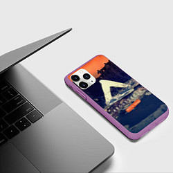 Чехол iPhone 11 Pro матовый Architects: Devil's Island, цвет: 3D-фиолетовый — фото 2