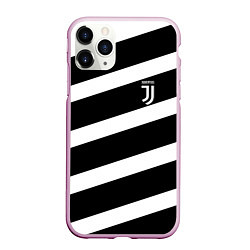 Чехол iPhone 11 Pro матовый Juve: B&W Lines, цвет: 3D-розовый