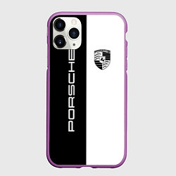Чехол iPhone 11 Pro матовый Porsche Design, цвет: 3D-фиолетовый